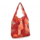 Eco Chic Red Triangle Shopper Bag