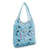 Eco Chic Blue Wild Birds Shopper Bag