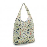 Eco Chic Green Wild Birds Shopper Bag