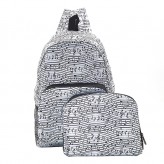 Eco Chic White Music Backpack