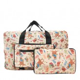 Eco Chic Beige Owl Holdall