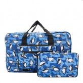 Eco Chic Blue Puffin Holdall