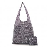 Eco Chic Black Music Shopper Bag