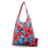 Eco Chic Blue Poppies Shopper Bag