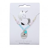 I Heart Unicorns  - Beaded Necklace