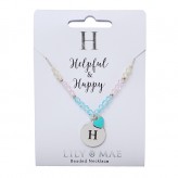H  - Beaded Necklace