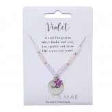 Violet  - Beaded Necklace