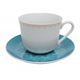 Teal Lace - Lily & Mae Giant Tea Cup