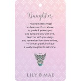 Daughter - Lily & Mae Angel Pin
