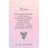 Mum - Lily & Mae Angel Pin