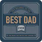 Best Dad - Premium Drink Coaster