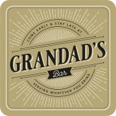 Grandad's Bar - Premium Drink Coaster