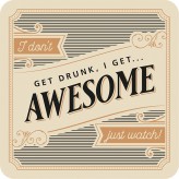 Awesome - Premium Drink Coaster