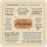 Fun Alcohol Facts -Premium Drink Coaster