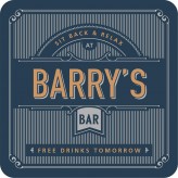 Barry - Premium Drink Coaster