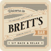 Brett - Premium Drink Coaster