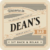 Dean - Premium Drink Coaster