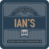 Ian - Premium Drink Coaster