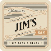 Jim - Premium Drink Coaster