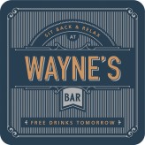 Wayne - Premium Drink Coaster