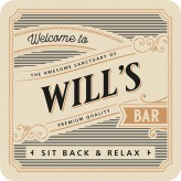 Will - Premium Drink Coaster
