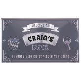 Craig - Personalised Bar Sign