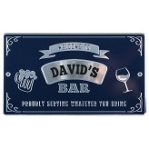 David - Personalised Bar Sign
