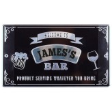 James - Personalised Bar Sign