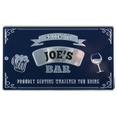 Joe - Personalised Bar Sign