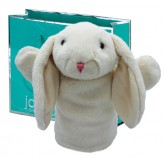 Cream Bunny Hand Puppet  - Jomanda