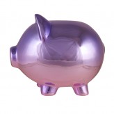 Violet - Metallic Piggy Bank