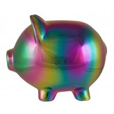 Rainbow - Metallic Piggy Bank
