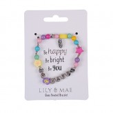 Be Happy - L&M Beaded F/ship Bracelet