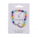 K - L&M Beaded Friendship Bracelet