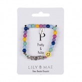 P - L&M Beaded Friendship Bracelet