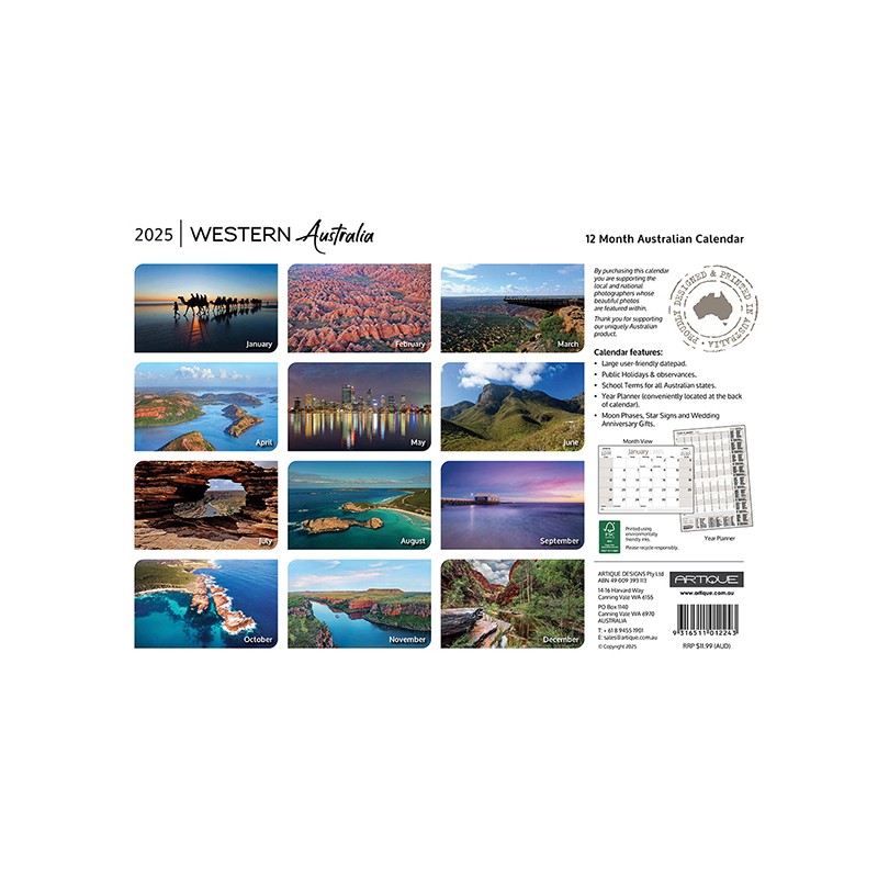 West Aust Souv Wall Cal