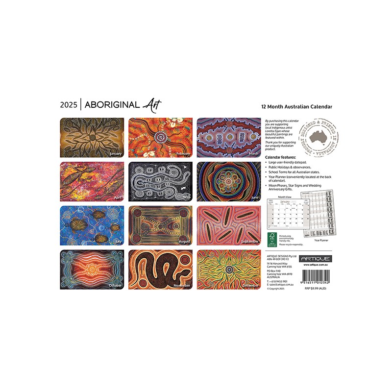 Aboriginal Art Souv Wall Cal