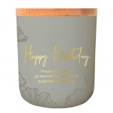 Happy Birthday - Sentiment Candle