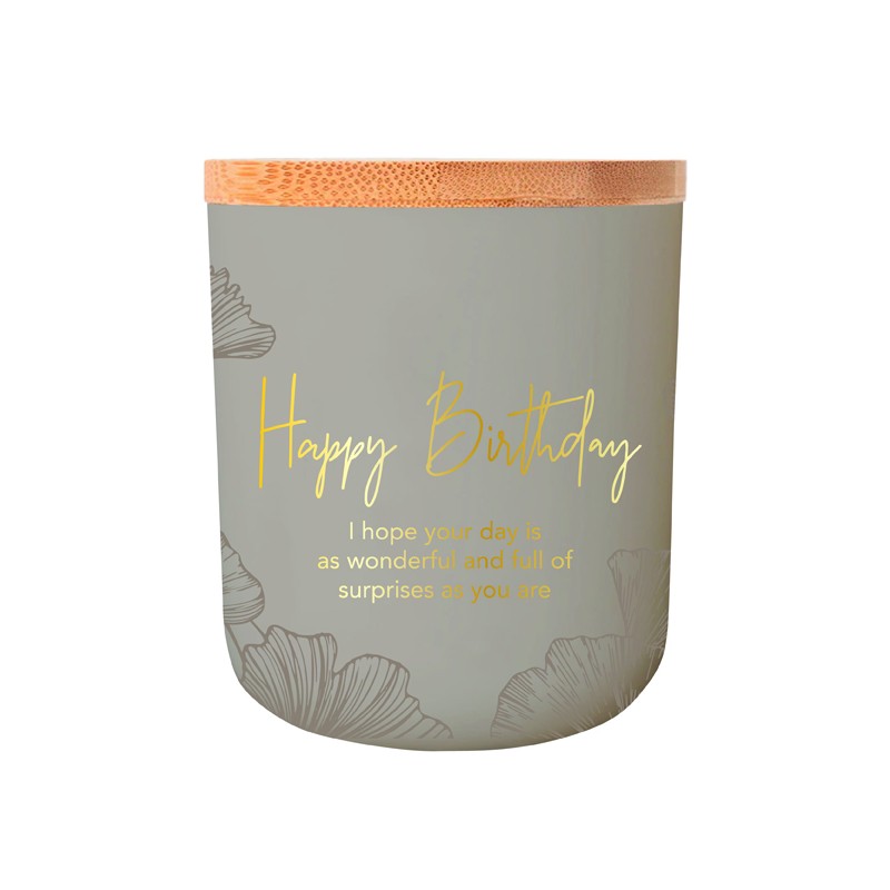 Happy Birthday - Sentiment Candle