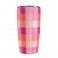 Coffee Tumbler - Plaid Pink - Wyld Ryde