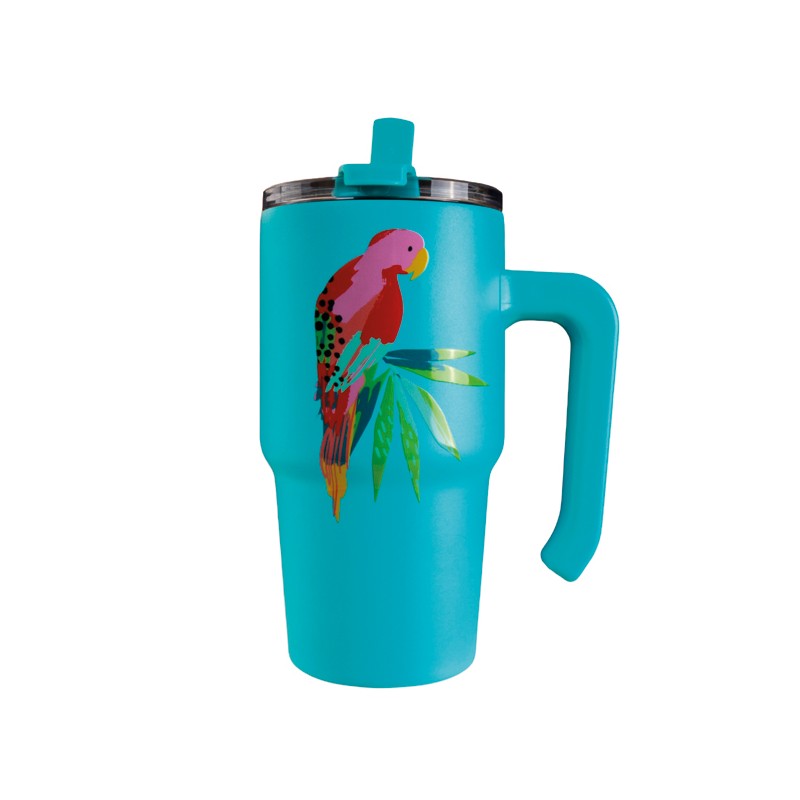 Mug with Handle - Parrot Blue -Wyld Ryde