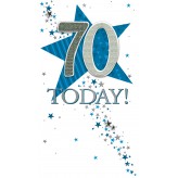 70th Star (M) - Greeting Card