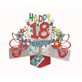 18th Birthday - Pop Up Greeting Card