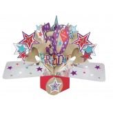 50th Birthday - Pop Up Greeting Card