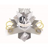 Wedding Bride&Groom-Pop Up Greeting Card