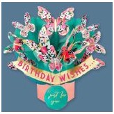 Bday Butterflies - Pop Up Greeting Card