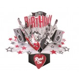 Birthday Rock On - Pop Up Greeting Card
