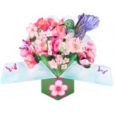 Bday Hummingbird - Pop Up Greeting Card