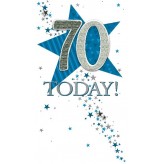 70th Star (M) - Greeting Card