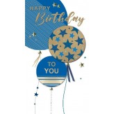 Happy Birthday Balloons(M)-Greeting Card